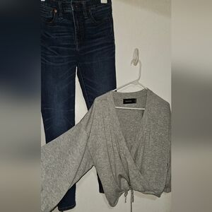 MINKPINK Heather Grey Semi Cropped And Madewell